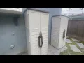 Suncast 22 Cubic Feet Resin Versatile Vertical Storage Shed Building Review