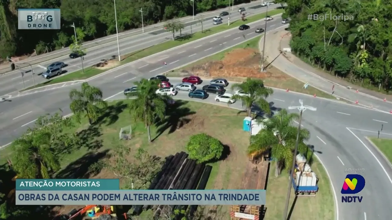 Obras da Casan podem alterar trânsito no bairro Trindade em Florianópolis