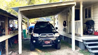 How To BUILD a LEAN-TO CARPORT 12x20 Covered Shelter Minimalist Design