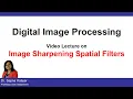 L23 Image Sharpening Spatial Filters Digital Image Processing AKTU