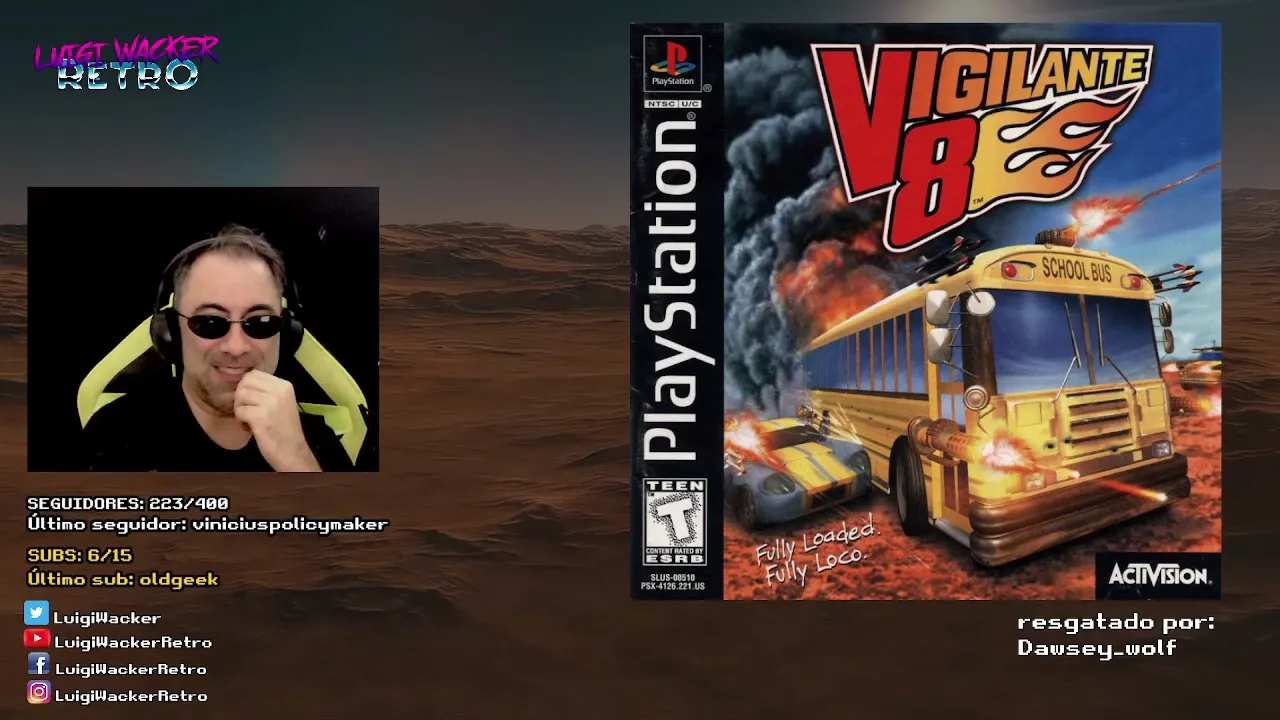Vigilante 8 (PS1) - 1° Dia (Jogos dos Seguidores)