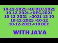 Date Time Formatter Java How To Change Different Date Formats in Java CodeThali