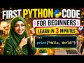 How to Run Your First Python Code for Beginners Python Tutorial in Urdu