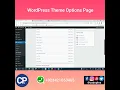 WordPress Theme Options Page