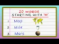 Words Starting with M 20 Words Starting with M M Beginning Words Words with m