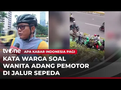 Gagah dan Berani! Pesepeda Perempuan Adang Pemotor yang Masuk Jalur Sepeda