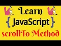 JavaScript Lecture - 65 scrollTo Method
