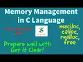 Memory Management in C Static vs Dynamic Memory Allocation malloc calloc free For Beginners