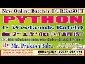 PYTHON 5 Weekends Batch Online Training DURGASOFT