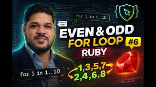Ruby Programming Tutorial 6 - For Loop to Find Even or Odd Numbers