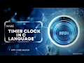 Create Timer Clock in C programming language in VScode