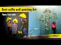 Selfie point wall painting work Artist Sanjeev Sangme Wall painting studio Bangalore