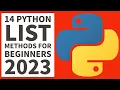 Python Lists 14 ESSENTIAL Methods For Beginners 2023