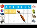 Draw the English Alphabet from A to Z coloring page Printable abc song Coloring Alphabet Coloring