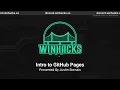 Intro to GitHub Pages Workshop