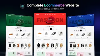Complete Ecommerce Website using React JS and Tailwind CSS Step by Step Tutorial