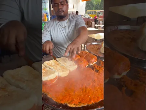 ⚡⚡Tasty Pav Bhaji Making Process⚡⚡ #shorts #telugufoodie #esangathulu #streetfood #foodie #omelette