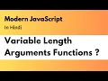 JavaScript Variable Length Arguments Functions In Hindi Variable Length Arguments Functions In JS