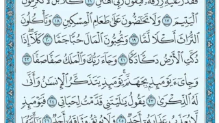 سورة الفجر مكتوبة   ماهر المعيقلي                 دندنها