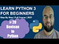 Boolean in Python Boolean expression in Python