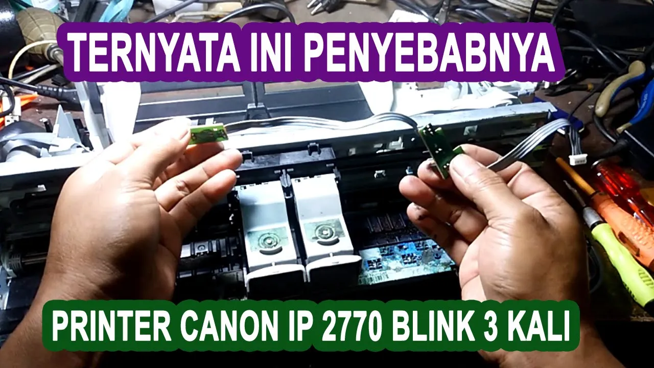 Cara service canon ip2770 blinking 3x dan ganti blinking 5x Cara service canon ip2770 berkedip 3x da. 