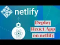 Deploy React App using Netlify Delete and Modify site Deploy manually using build folder