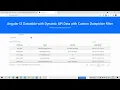 Angular 12 Datatable with Dynamic API Data with Custom Datepicker Filter