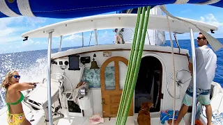CATAMARAN SAILING: Sailing to the Virgin Islands THE WRONG WAY on our Simple Cruising Catamaran