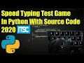 Simple Python Typing Game in under 8 Mins under 80 lines of code Source code in description
