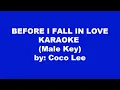 Download Lagu Coco Lee Before I Fall In Love Karaoke Male Key