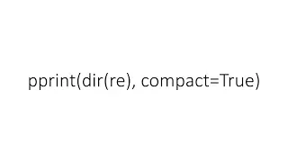 compact pprint in Python