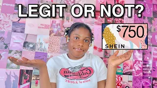 750 Shein gift card flash rewards Review Is it a scam or legit