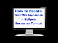 How to create Web application in eclipse first time by using Tomcat Server