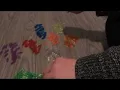 ASMR Sorting Lite Brite pegs No talking