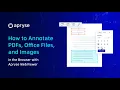 How to Annotate PDFs Office Files and Images in the Browser with Apryse WebViewer