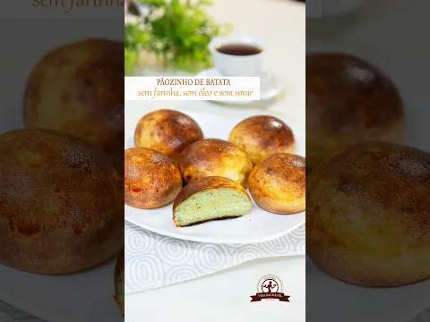 Pão de Batata SEM FARINHA, SEM ÓLEO e SEM SOVAR!