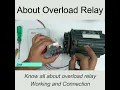 Overload protection in electric motors Use of overload relays in electric motor control