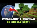 Hidden Minecraft World 🌳 on Google Earth 🌍 and Google Maps #googleearth #googlemaps #minecraft