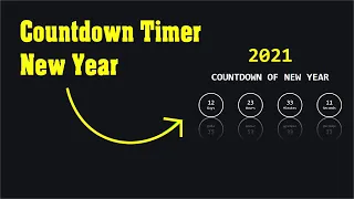 New Year Countdown Clock using Html CSS vanilla Javascript World JS