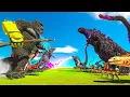 Download Lagu Legendary Godzilla MONSTERVERSE ALL STARS vs SHIN GODZILLA ARMY - Animal Revolt Battle Simulator