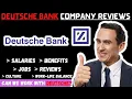 Deutsche bank company REVIEWS SALARIES BENEFITS JOBS Interviews WLB