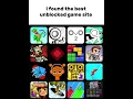 I found the best unblocked game site for school
