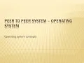 Peer - Peer Computing System Distributed System Operating System Concepts