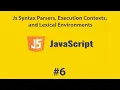 JavaScript Syntax Parsers Execution Contexts Lexical Environments in Arabic 2021 JS