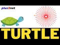 Turtle library in Python to draw graphic shapes like triangles squares stars multiple shapes
