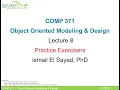 COMP371 Object Oriented Modeling and Design Lecture 8