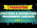 Structured and Unstructured Programming Languages