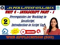 Chapter 4 JavaScript Part 1 Prerequisites for Executing JavaScript Programs Script Tag