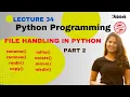 File handling in Python Part 2 cup copy paste rename everything you can do using code in Python