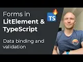 Creating forms in LitElement using Vaadin Fusion forms and TypeScript